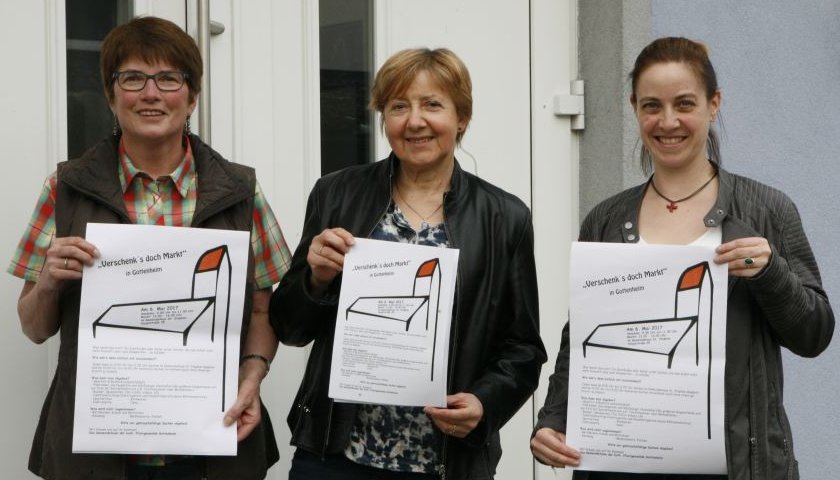 Die Initiatorinnen M. Wunsch, U. Wiloth und M. Kranich 2017
