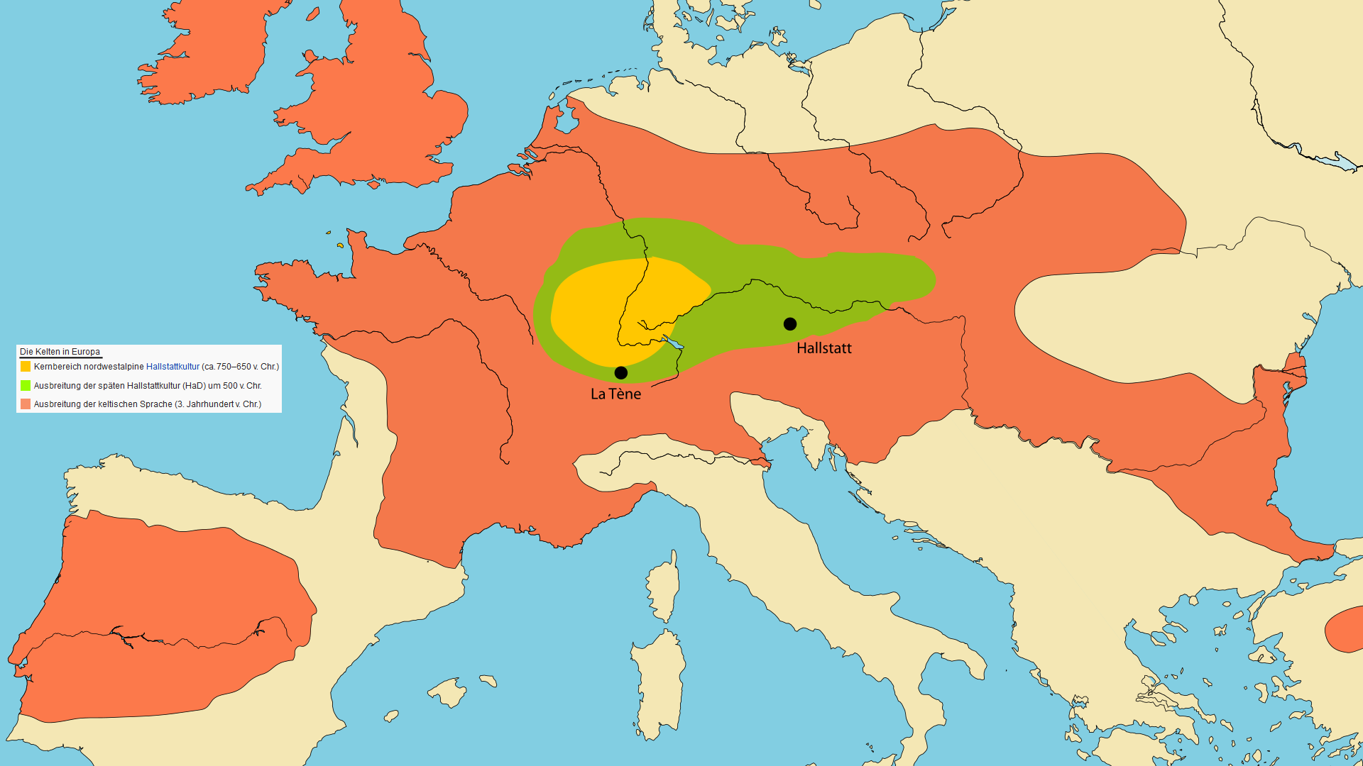 700 v.Chr. Die Kelten in Europa (La Tène und Hallstatt-Kultur)
