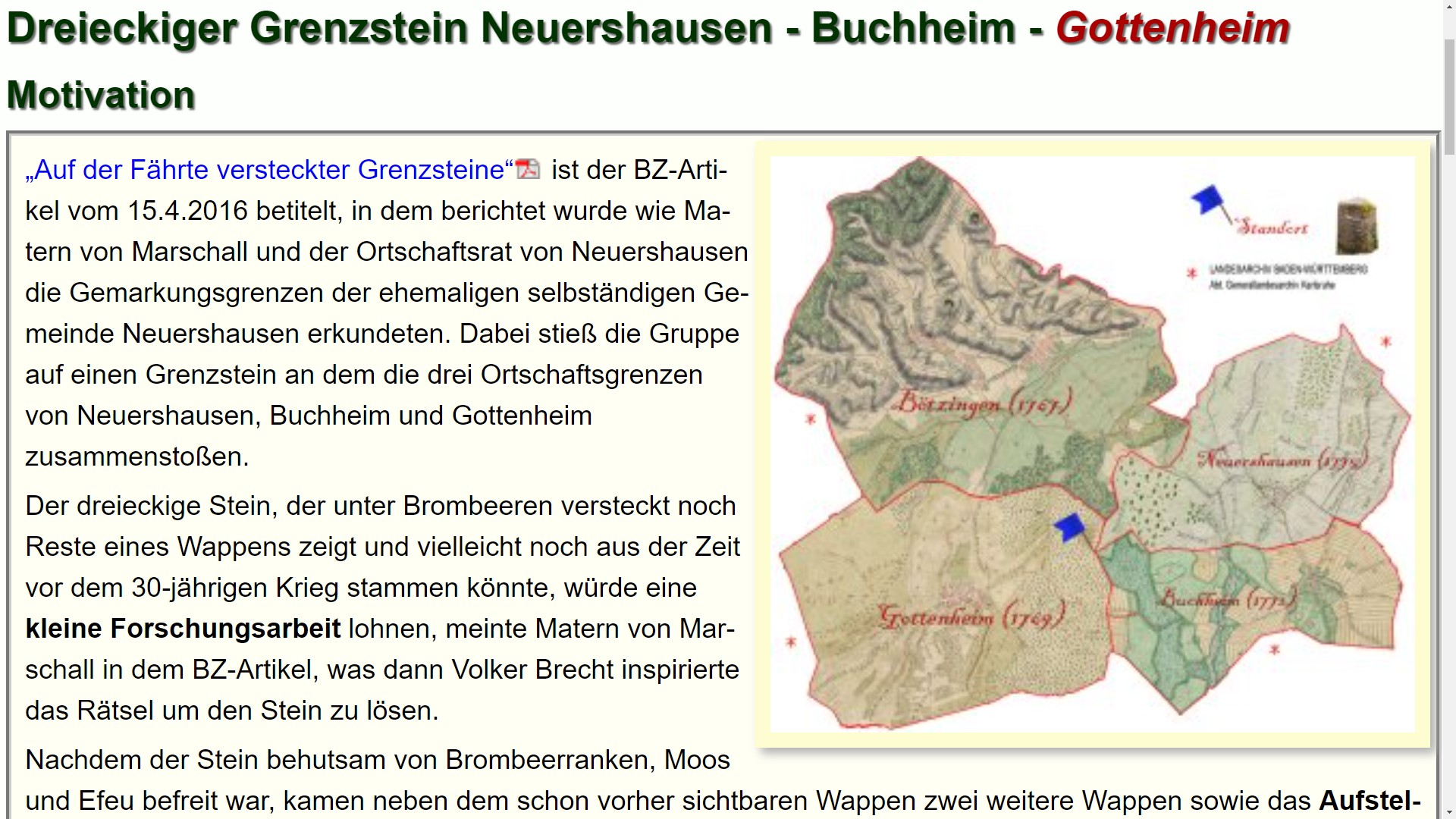 Weiter zu Grenzstein