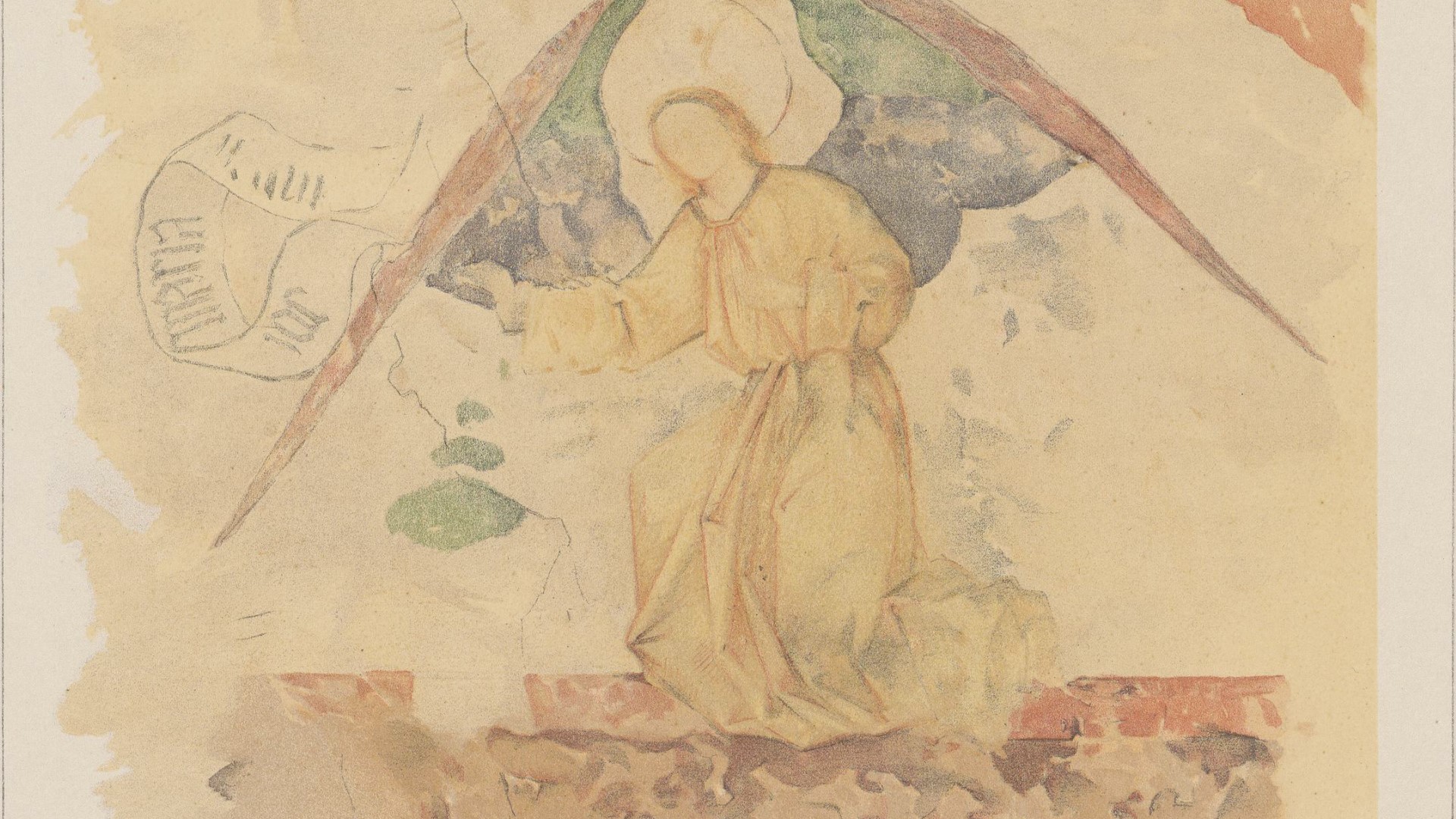 1897 Wandmalerei F.Geiges Skizze2