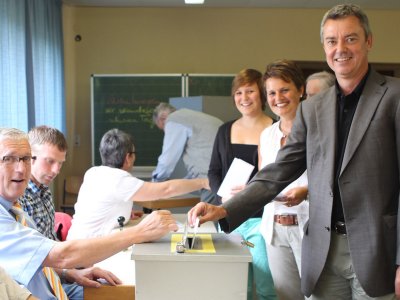 BM Kieber bei der Wahl