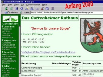 gottenheim.de im Jahre 2000 gottenheim.de im Jahre 2000