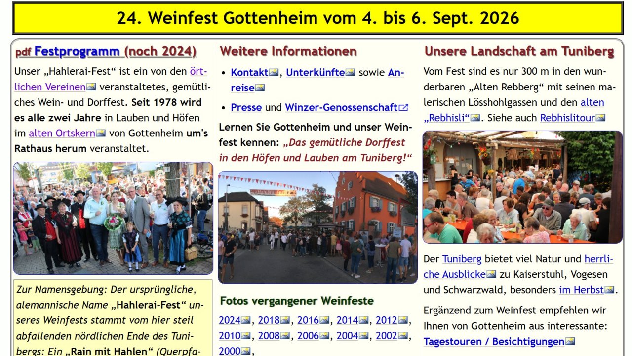 Weiter zu Weinfest