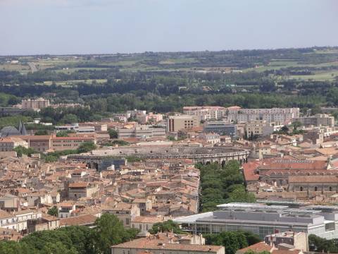 Ausblick über Nimes